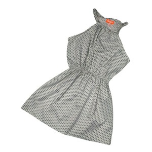 Printed Dress with Elastic Waist 