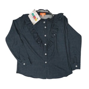 Girls Button Down Blouse Long Sleeve